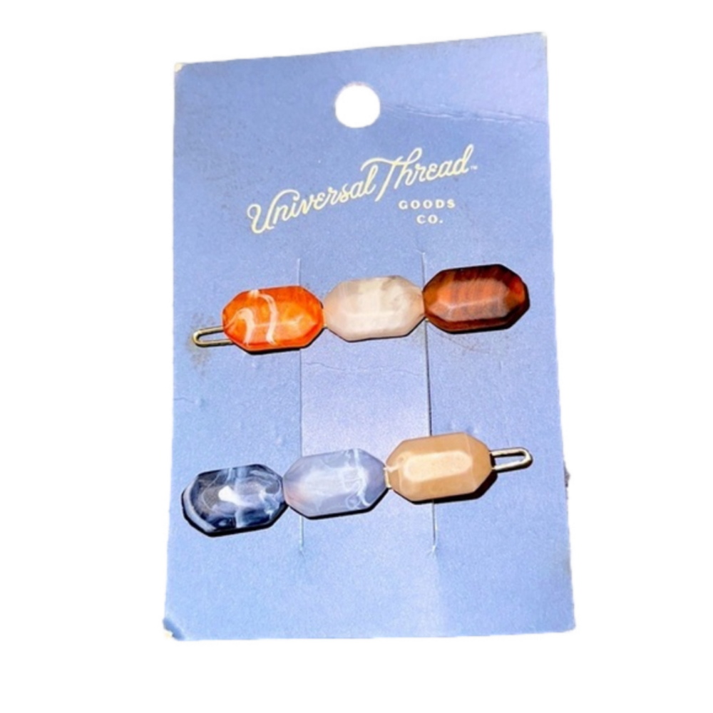 Stone hair clips